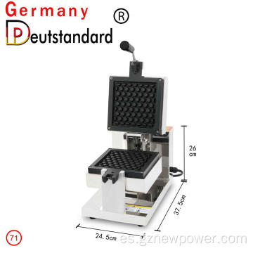 Máquina para hacer gofres rotativos de panal grueso